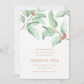 ウィンターベリーズホリデーパーティ招待状 招待状 (正面)