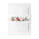 ウィンターベリーズモノグラム結婚式招待状インビタ 招待状ベリーバンド (正面例)