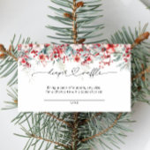 ウィンターベリーフローラクリスマスおむつラッフル エンクロージャーカード