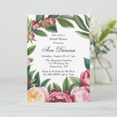 ウィンターベリープリムローズフローラブライダルシャワー 招待状 (スタンド正面)