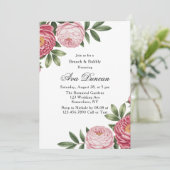 ウィンターベリープリムローズフローラブランチ&バブリー 招待状 (スタンド正面)