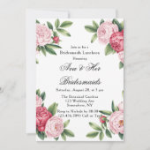 ウィンターベリープリムローズフローラブリデメイドランチョン 招待状 (正面)