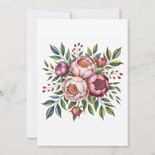 ウィンターベリープリムローズフローラ婚約パーティ 招待状 (裏面)