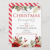 ウィンターベリーホリデーホリークリスマスパーティー 招待状 (正面/裏面)