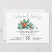 ウィンターベリーホリーと松の花嫁の昼食会 招待状 (正面)