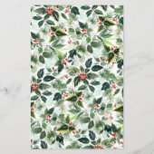 ウィンターベリーホリーグリーンリーブライダルブランチ招待状 (裏面)