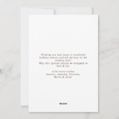 ウィンターベリーボヘミアンニュートラルクリスマスリース シーズンカード (裏面)