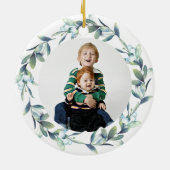 ウィンターベリーメリークリスマスホリデー セラミックオーナメント (裏面)