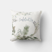 ウィンターベリーリースメッセージカード クッション (正面)