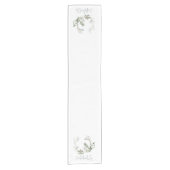 ウィンターベリーリースメッセージカード ショートテーブルランナー (正面)