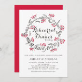 ウィンターベリーリースリハーサルディナー招待状 招待状 (正面/裏面)