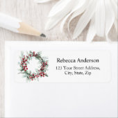 ウィンターベリーリース差出人住所 ラベル (インサイチュ)