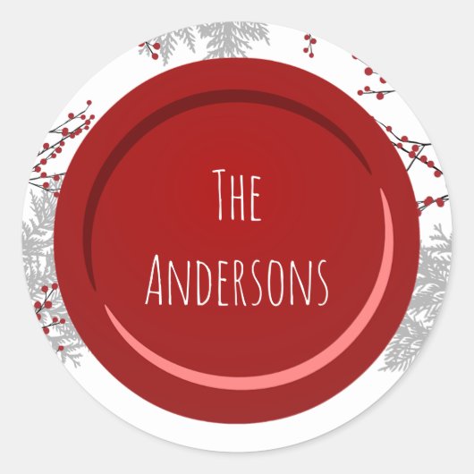 ウィンターベリー名 ラウンドシール (正面)