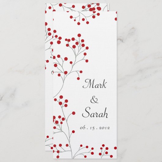 ウィンターベリー招待状トール 招待状 (正面/裏面)