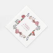 ウィンターベリー結婚ズ スタンダードランチョンナプキン (角)