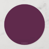 ウィンターベリー葉のモチーフ感謝祭ディナーラウンド メニュー (裏面)