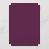 ウィンターベリー葉のモチーフ感謝祭ディナー メニュー (裏面)