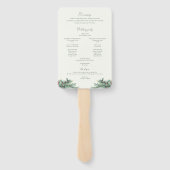 ウィンターベリー&パイングリネリー結婚式 プログラム ハンドファン (裏面)