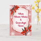 ウィンターベリー ホワイト ウィンター ウィッシュ スノーエンジェル キッス カード (黄色い花)