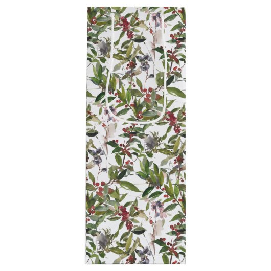 ウィンターベリ素朴ーズホリデークリスマスワイン ワインギフトバッグ (正面)