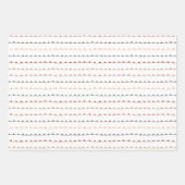 ウィンターベルズツリーズパステルモダンクリスマス ラッピングペーパーシート (正面2)