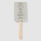 ウィンターベージュスクエレガントリプト結婚式 プログラム ハンドファン (裏面)