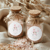 ウィンターペンギンの赤ちゃんシャワー ラウンドシール