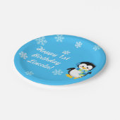 ウィンターペンギンパーティープレート ペーパープレート (アングル)