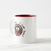 ウィンターペンギンホリデーTシャツとギフト ツートーンマグカップ (正面左)