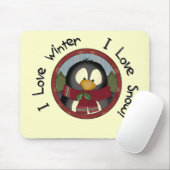 ウィンターペンギンホリデーTシャツとギフト マウスパッド (マウス)