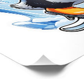 ウィンターペンギン氷詰め フォトプリント            (角)