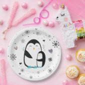 ウィンターペンギン紙プレート ペーパープレート (パーティー)
