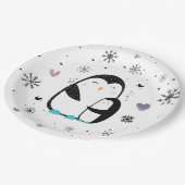 ウィンターペンギン紙プレート ペーパープレート (アングル)