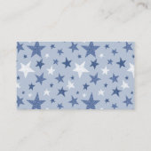 ウィンターペンギン赤ちゃんシャワーおむつラッフルチケット エンクロージャーカード (裏面)