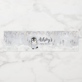 ウィンターペンギン赤ちゃんシャワー ペットボトルラベル (シングルラベル)