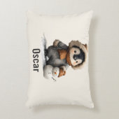 ウィンターペンギン雪だるまデザイン アクセントクッション (正面(垂直))