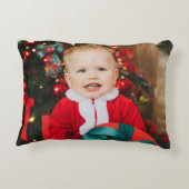 ウィンターペンギン雪だるまデザイン アクセントクッション (裏面)