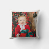 ウィンターペンギン雪だるまデザイン クッション (裏面)