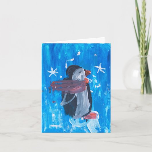 ウィンターペンギン カード (正面)