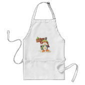 ウィンターペンギン&バードチリンクリスマスホリデー スタンダードエプロン (正面)