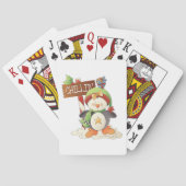 ウィンターペンギン&バードチリンクリスマスホリデー トランプ (裏面)