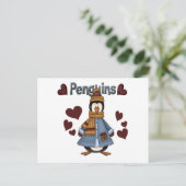 ウィンターペンギンTシャツとギフト ポストカード (スタンド正面)