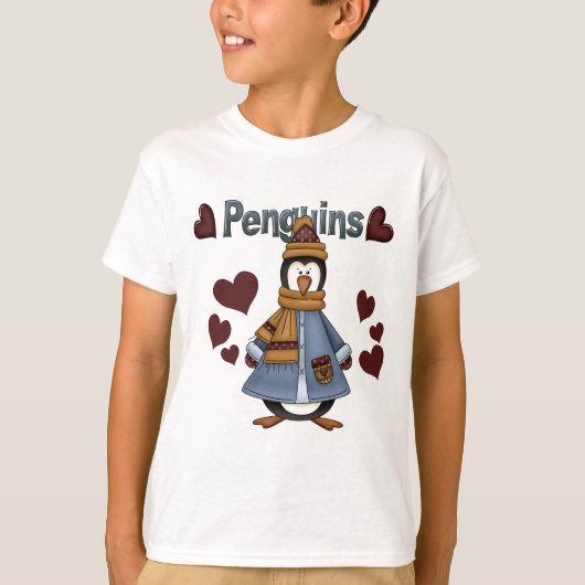 ウィンターペンギンTシャツとギフト Tシャツ (正面)