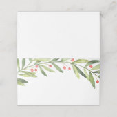 ウィンターホリエレガントークリスマスディナー座席表 プレイスカード (外部開封)