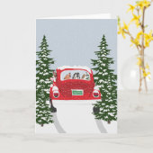 ウィンターホリディトラベル カード (黄色い花)