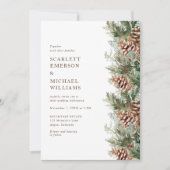 ウィンターホリデイ結婚式招待状 招待状 (正面)