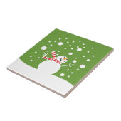 ウィンターホリデイ雪だるま タイル (側面)