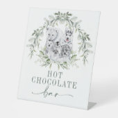 ウィンターホリデーアルティックスアニマルズホットチョコレートバー 台座サイン (正面)