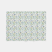 ウィンターホリデーエバーグリーンツリーズ フリースブランケット (正面(横))