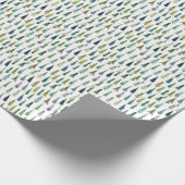 ウィンターホリデーエバーグリーンツリーズ ラッピングペーパー (角)